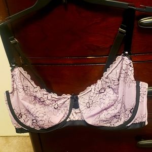 Purple lace bra